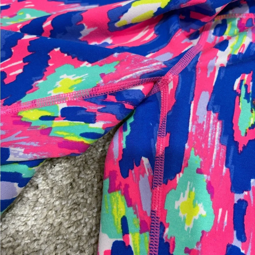 Lilly Pulitzer Weekender Midi Legging Ikat Multi Luminescent Size Medium - Picture 2 of 3